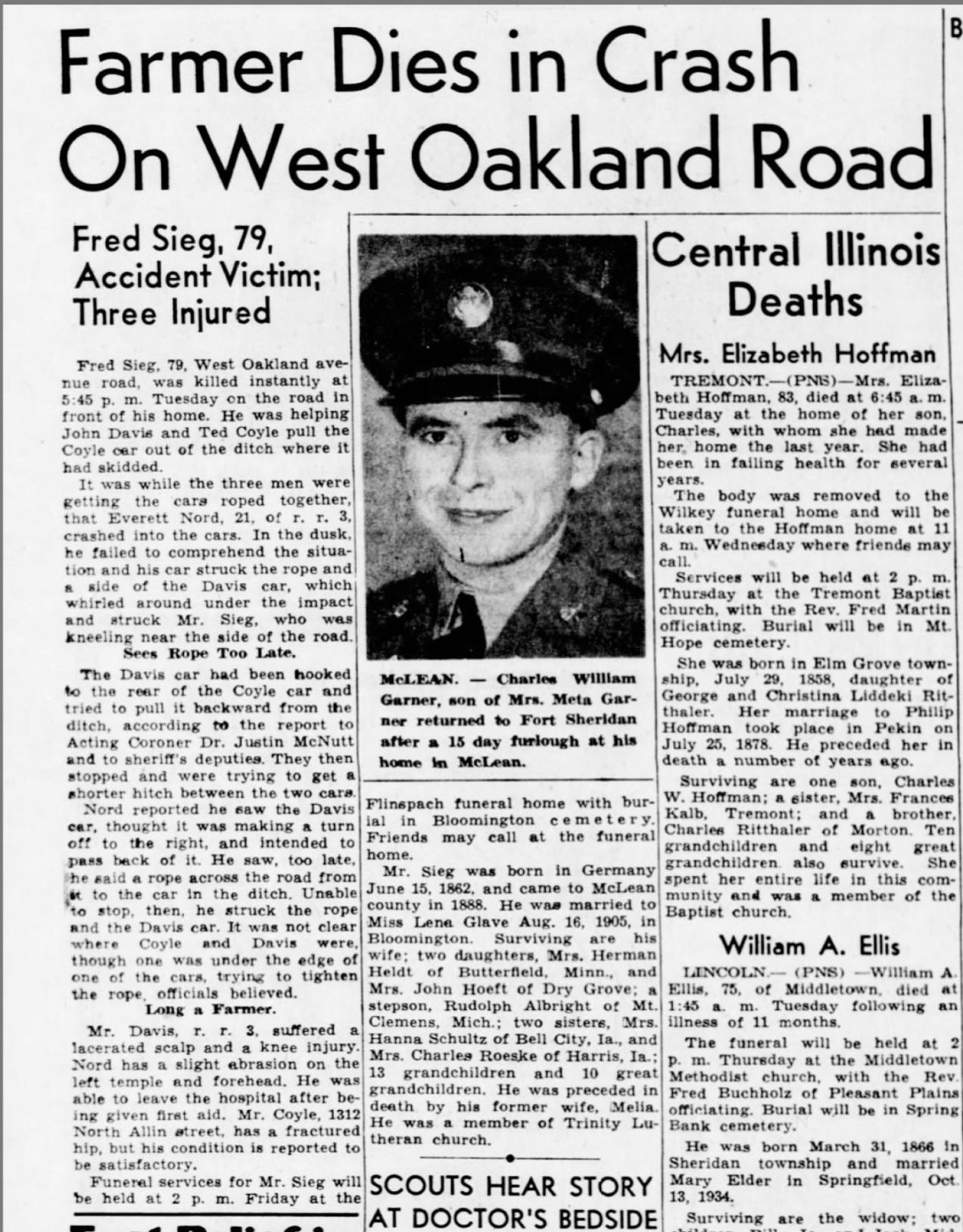 Farmer Dies in Crash On West Oakland Road
